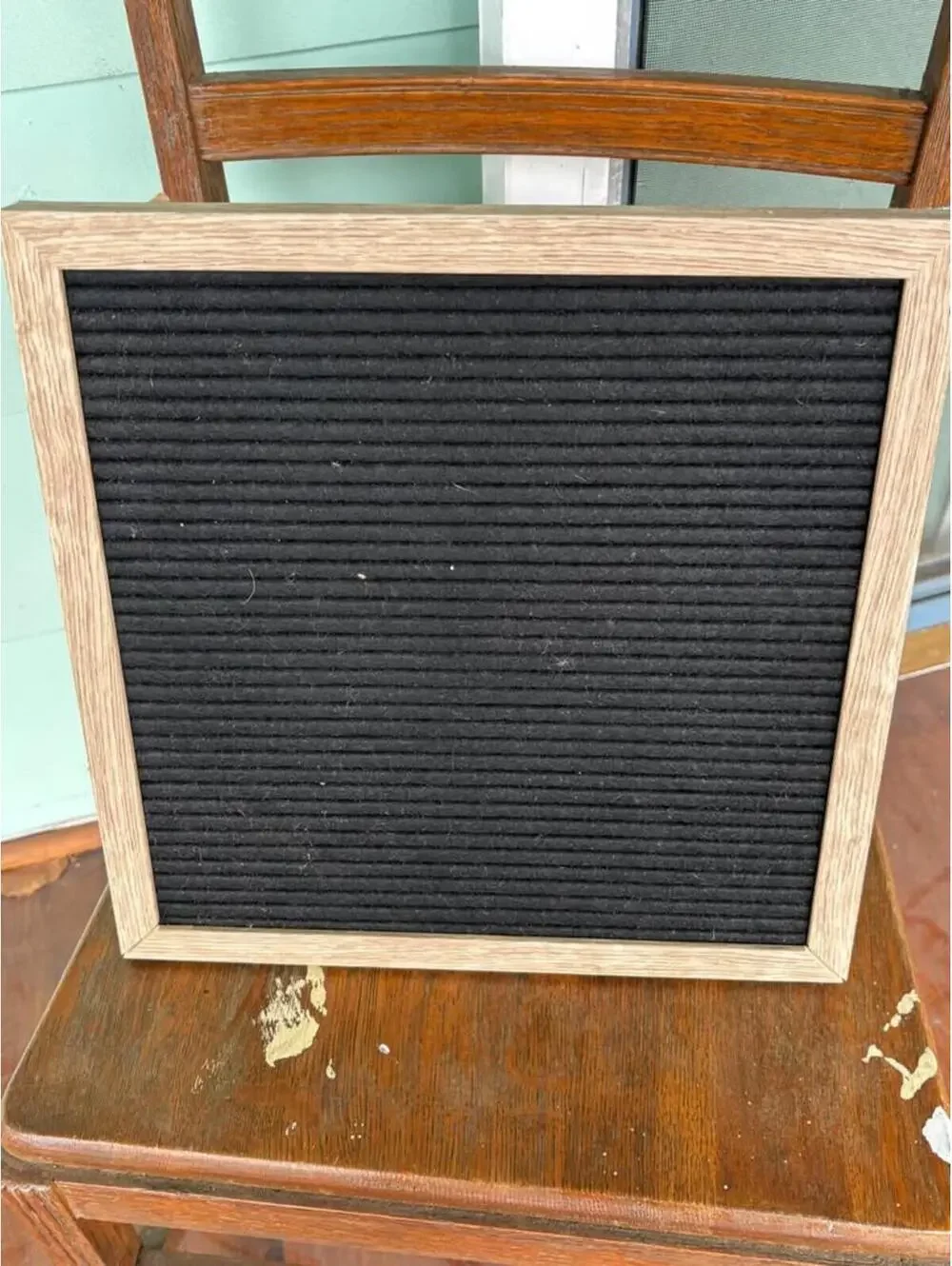Black Felt Letter Board Wood Frame
